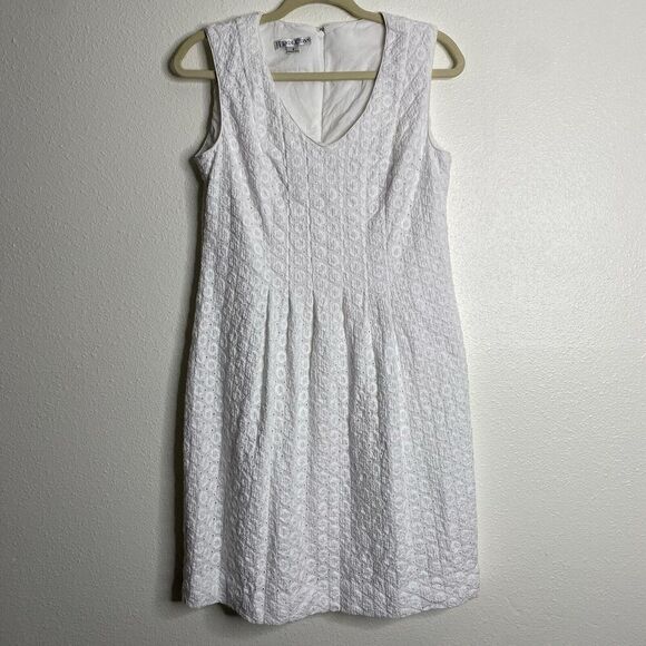Pendleton White Eyelet Dress Size 6 - Picture 1 of 6